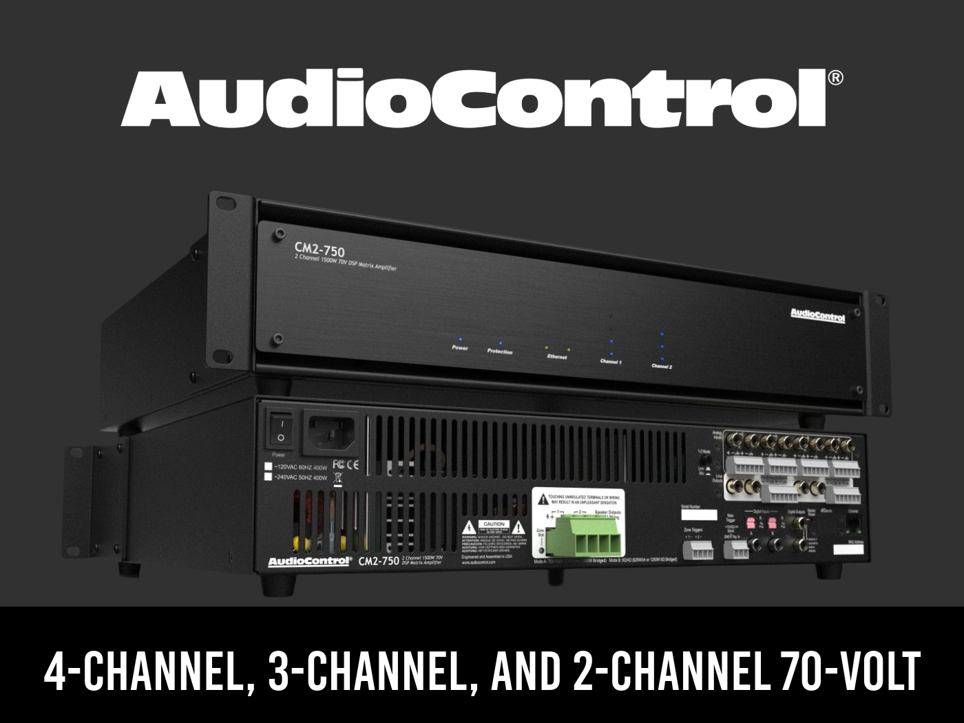 AudioControl Redefines the Performance of the 70-Volt Amplifier Category