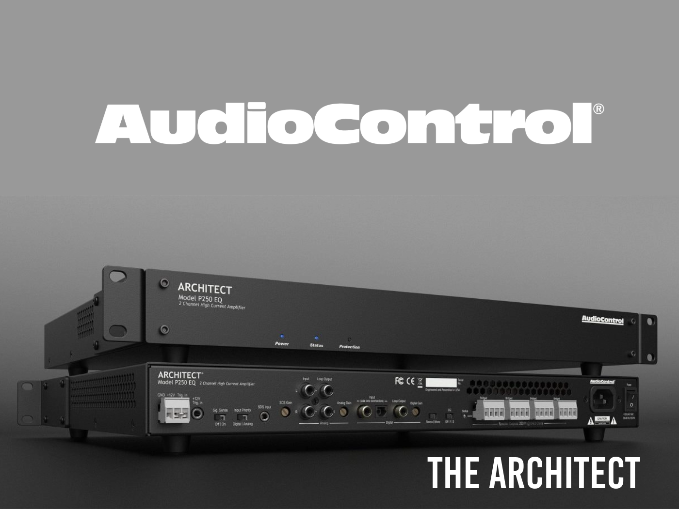 AudioControl Delivers Maximum Power and Performance from a Sleek Form Factor with the Architect Model P250EQ Amplifier